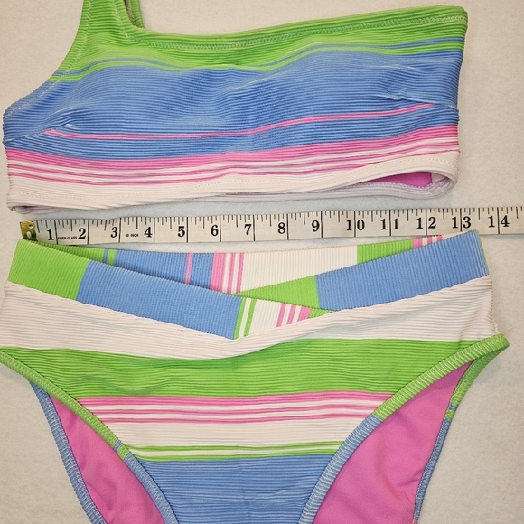 Jessica Simpson One Shoulder Bikini V Front On The Horizon Women Small Beach - Picture 8 of 10